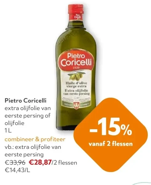 Pietro Coricelli extra olijfolie van eerste persing