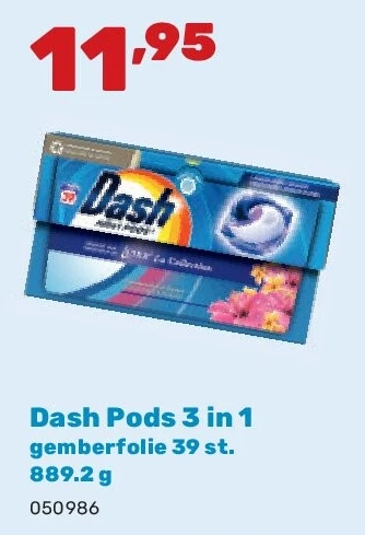 Dash Pods 3 in 1 gemberfolie 39 st. 889.2 g