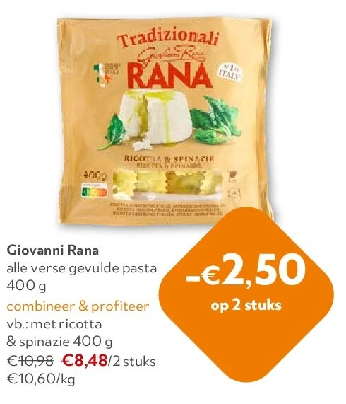 Giovanni Rana alle verse gevulde pasta 400 g