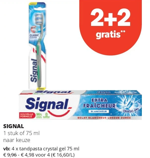 SIGNAL tandpasta crystal gel 75 ml
