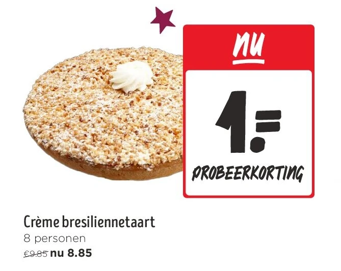 Crème bresiliennetaart