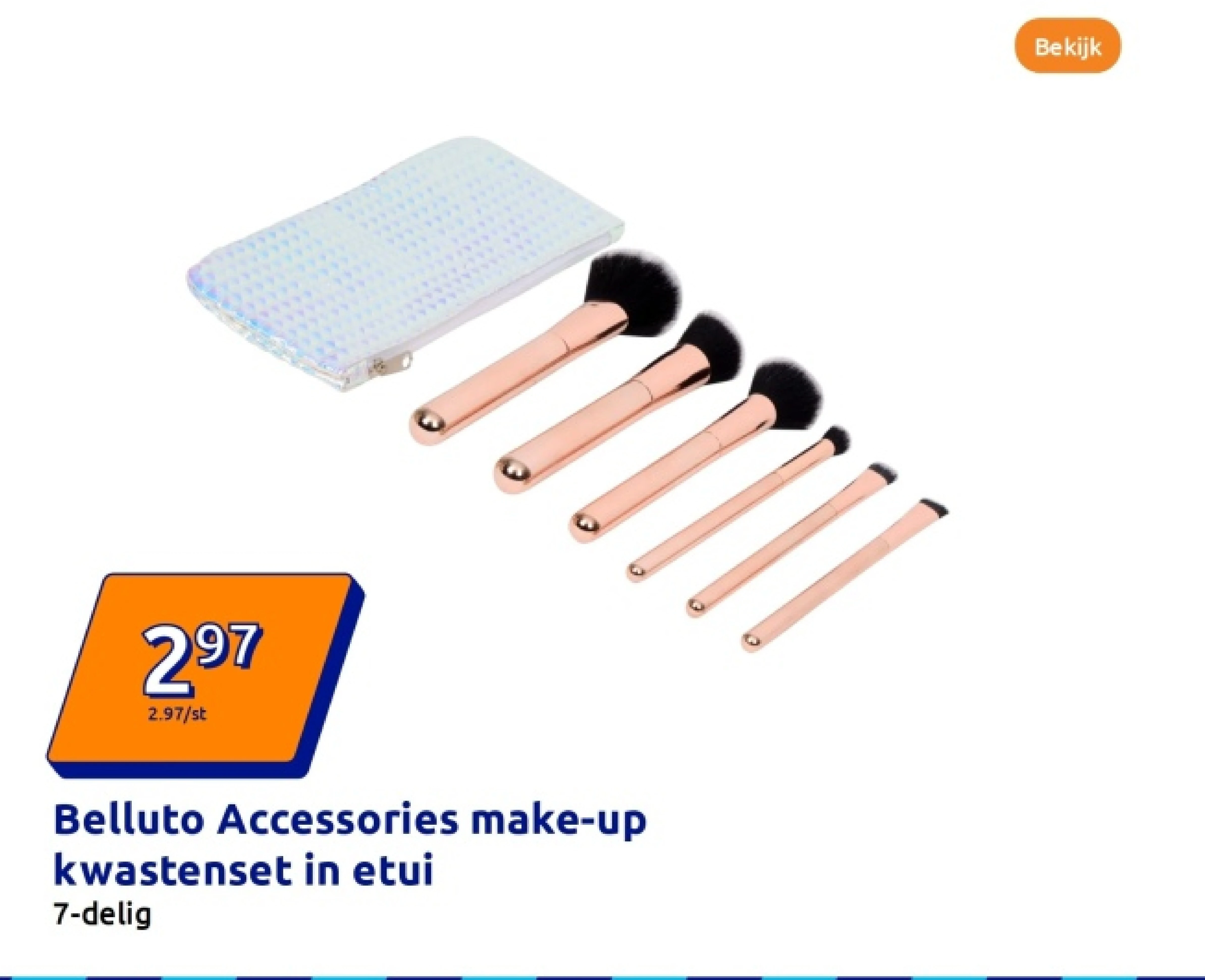 Belluto Accessories make-up kwastenset in etui
