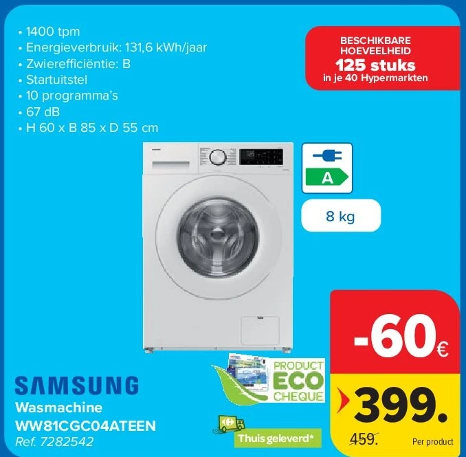 Wasmachine WW81CGC04ATEEN