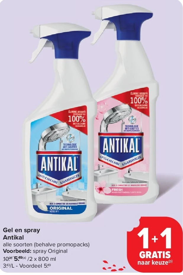 Gel en spray Antikal