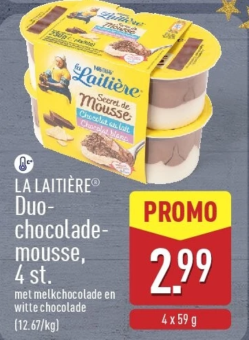 Duochocolademousse, 4st.