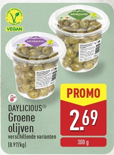 Groene olijven