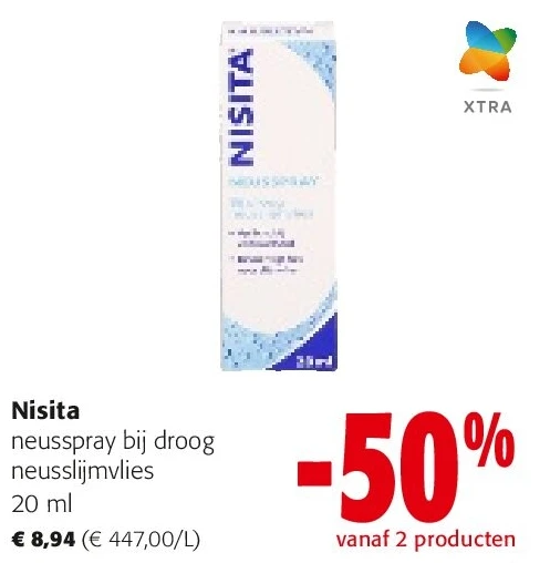 Nisita neusspray bij droog neusslijmvlies 20 ml