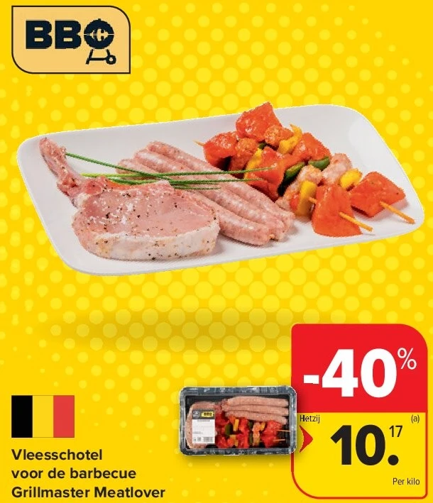 Vleesschotel voor de barbecue Grillmaster Meatlover
