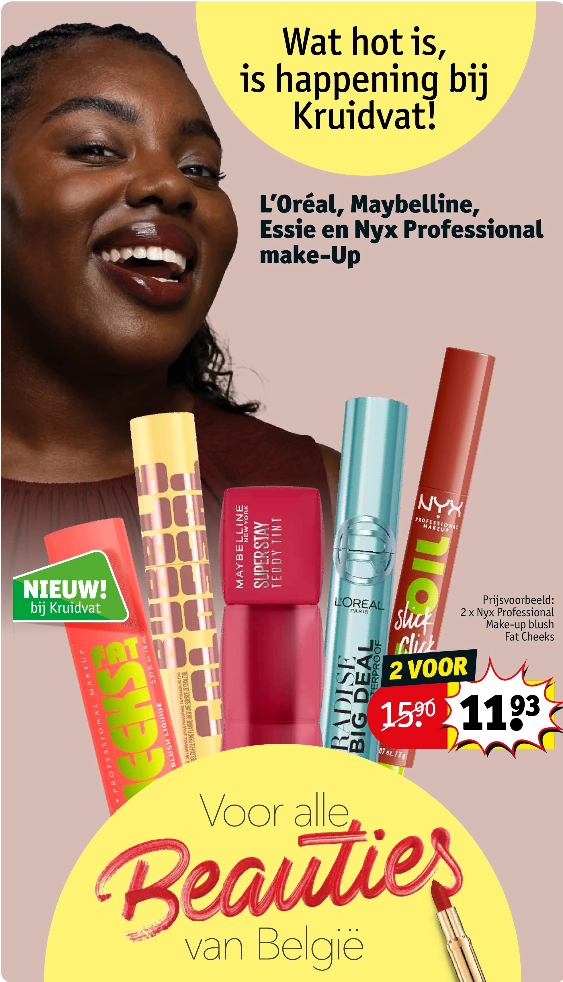 L’Oréal, Maybelline, Essie en Nyx Professional make-Up