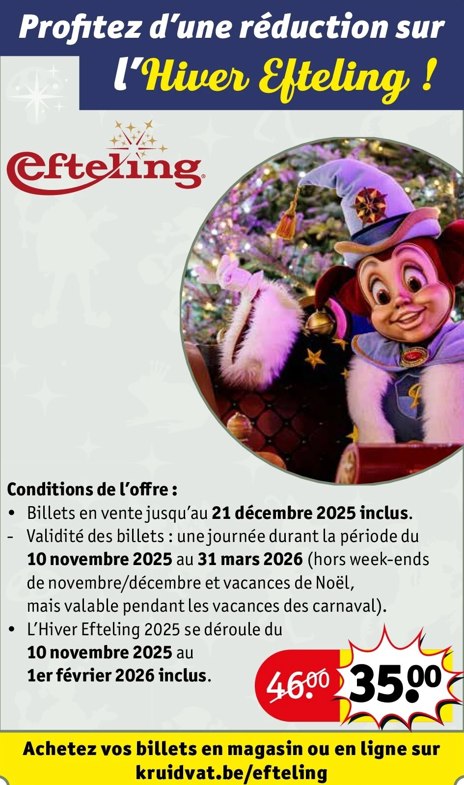 Profitez d’une réduction sur l’Hiver Efteling !