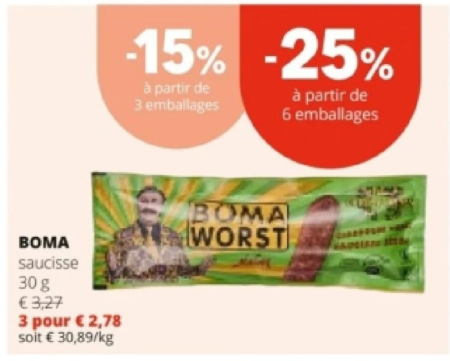 BOMA saucisse 30 g