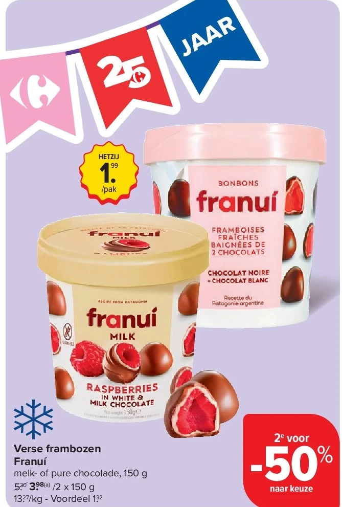 Verse frambozen Franuí
