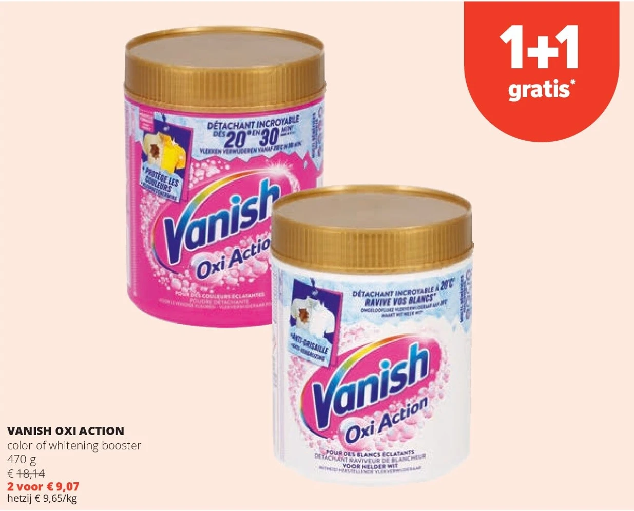 VANISH OXI ACTION color of whitening booster 470 g