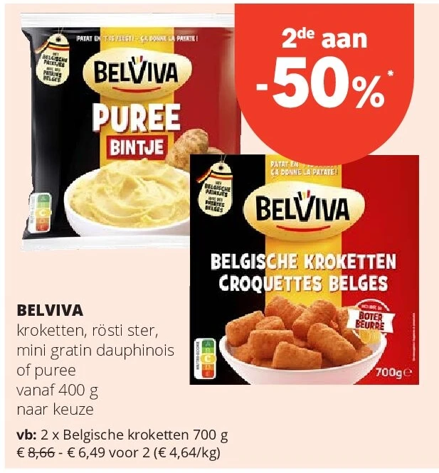 BELVIVA Belgische kroketten 700 g