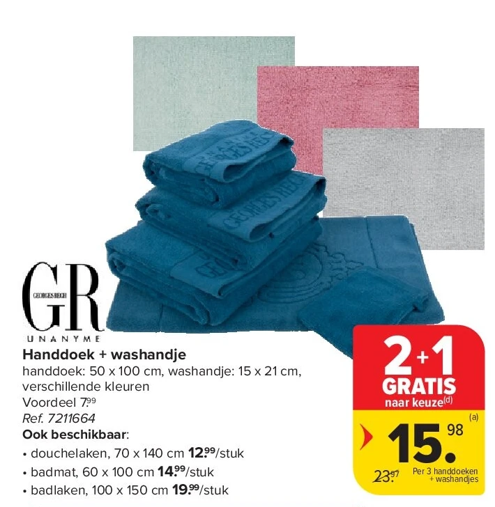 Handdoek + washandje