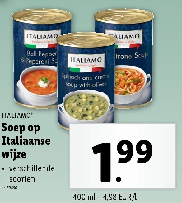 Soep op Italiaanse wijze