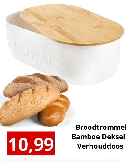Broodtrommel Bamboe Deksel Verhouddoos
