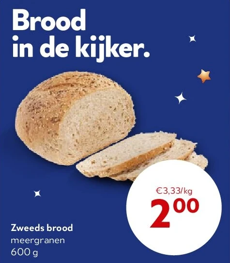 Zweeds brood meergranen 600 g