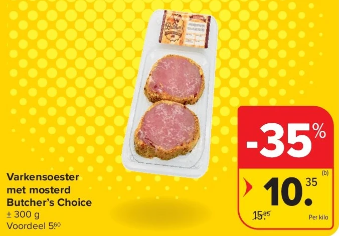 Varkensoester met mosterd Butcher’s Choice