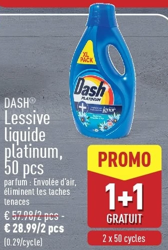 Lessive liquide platinum, 50pcs