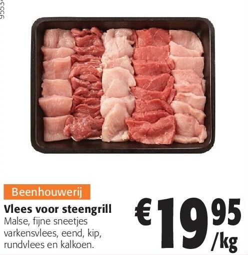 Vlees voor steengrill