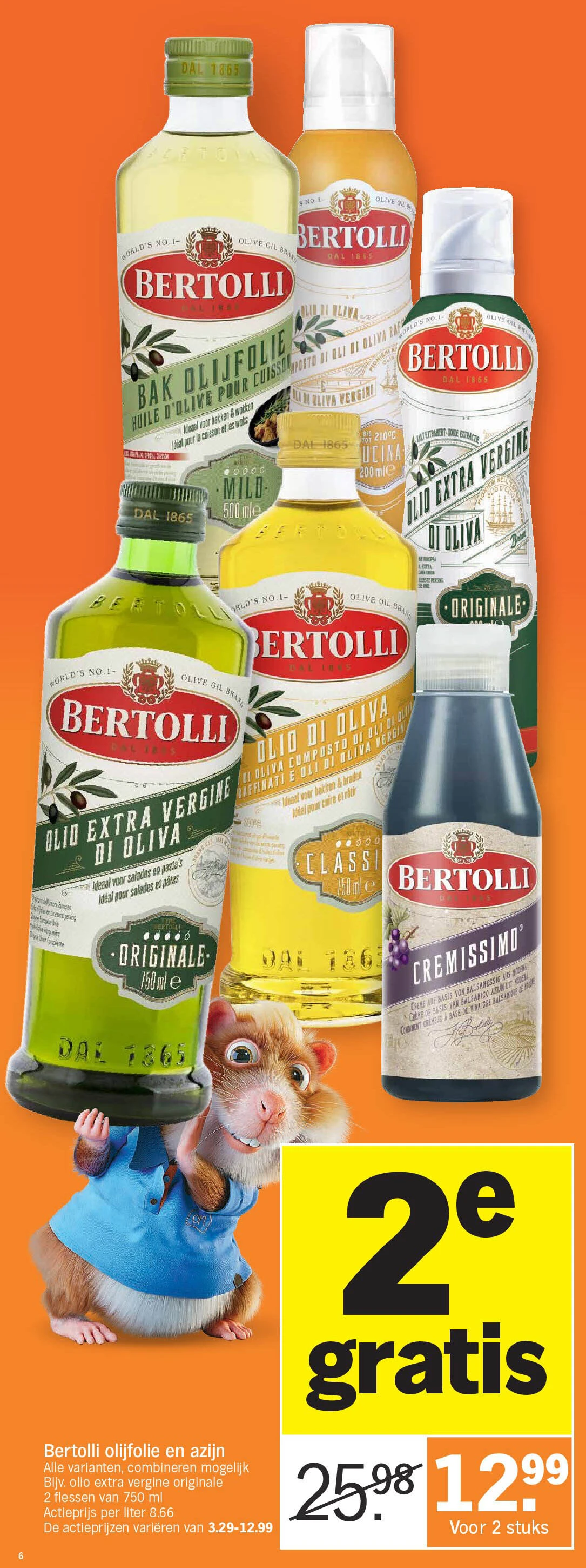 Bertolli olijfolie en azijn