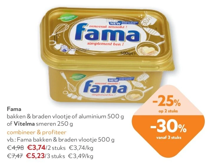 Fama bakken & braden vlootje 500 g