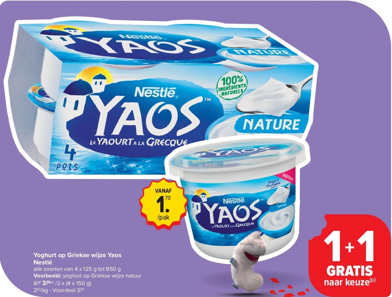 Yoghurt op Griekse wijze Yaos Nestlé