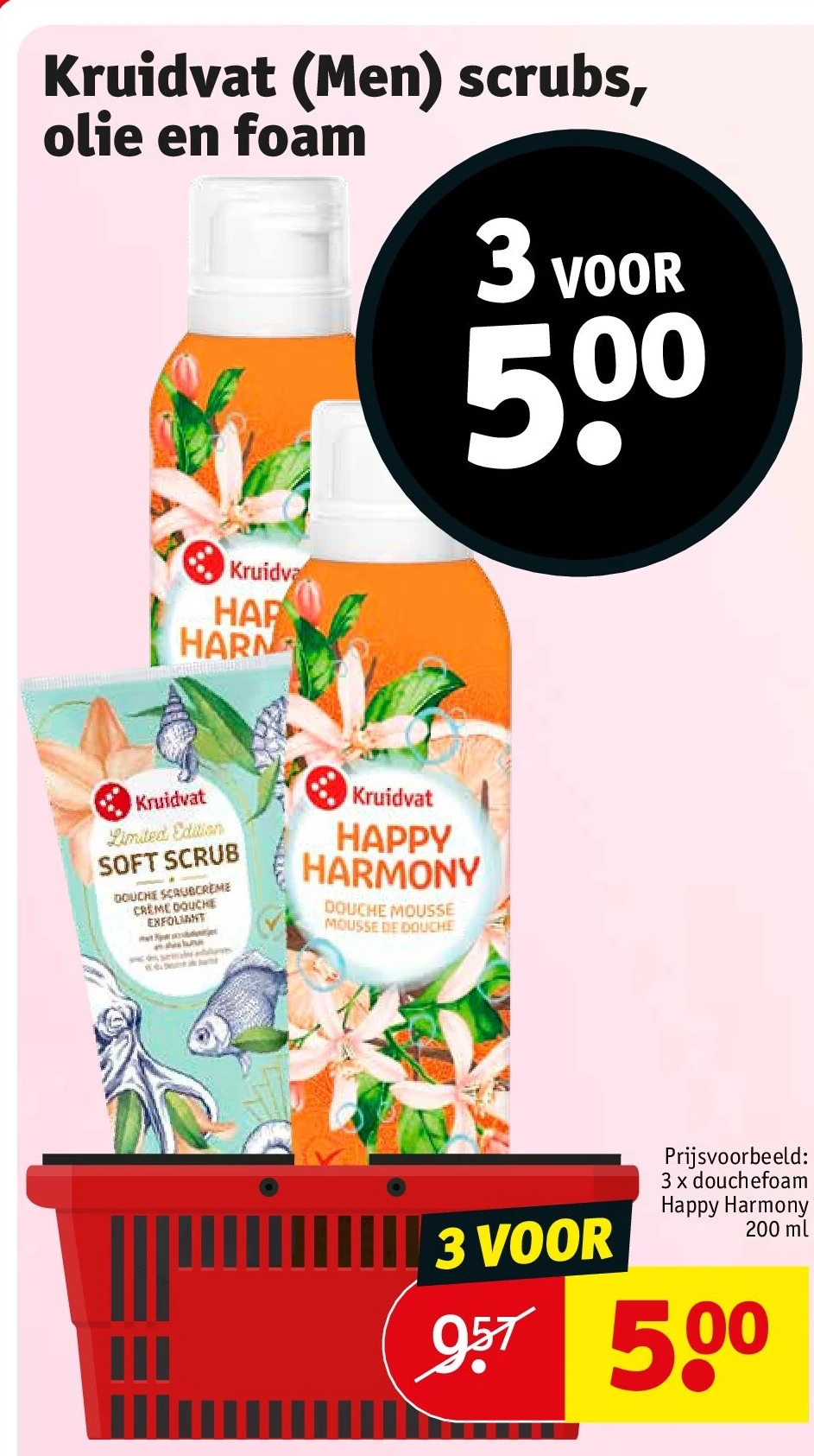 Kruidvat (Men) scrubs, olie en foam