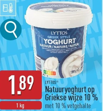 Natuuryoghurt op Griekse wijze 10 %