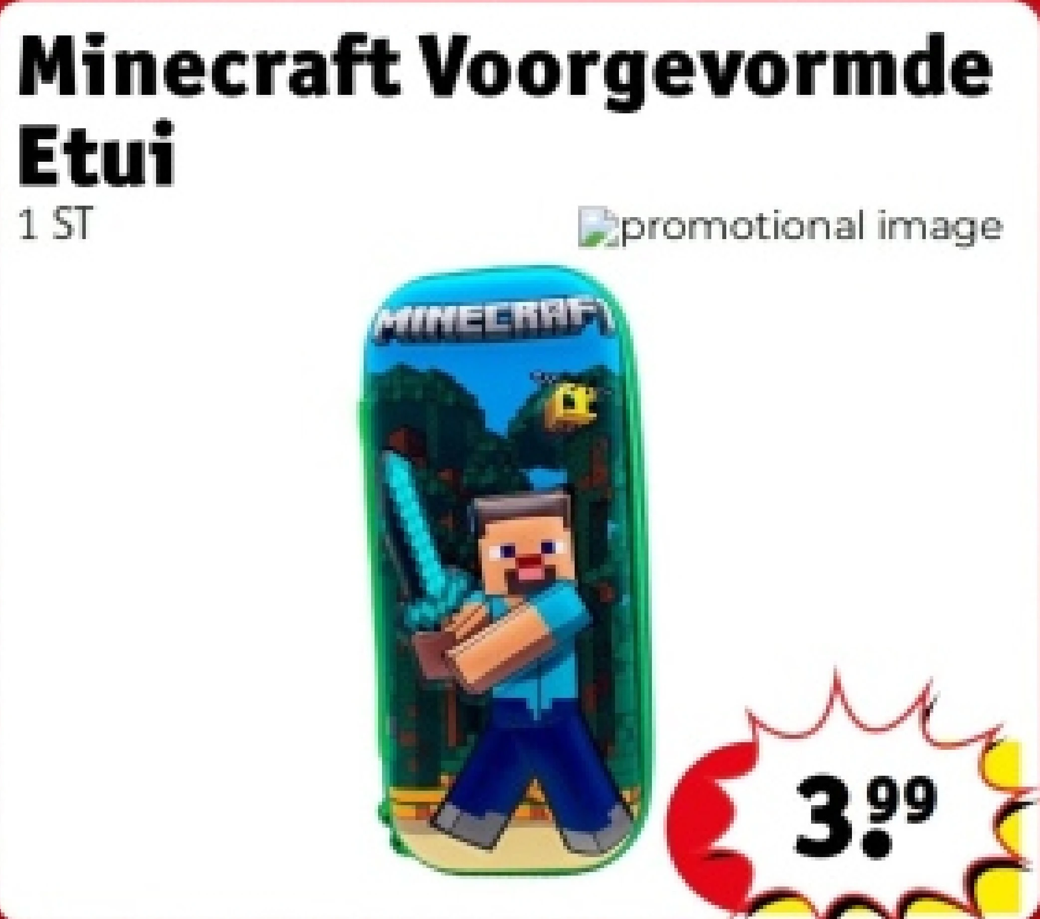 Minecraft Voorgevormde Etui