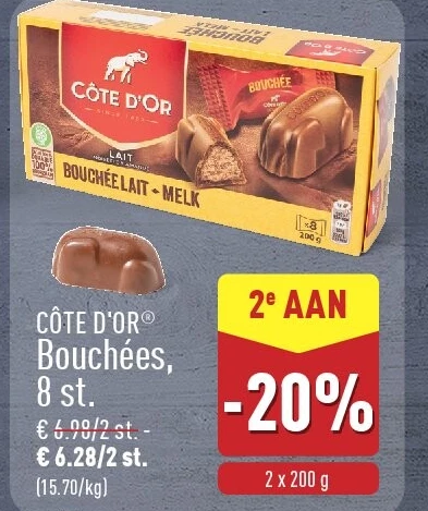 Bouchées, 8st.