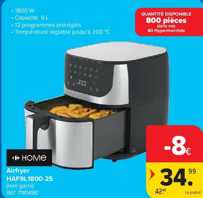 HOME Airfryer HAF9L1800-25
