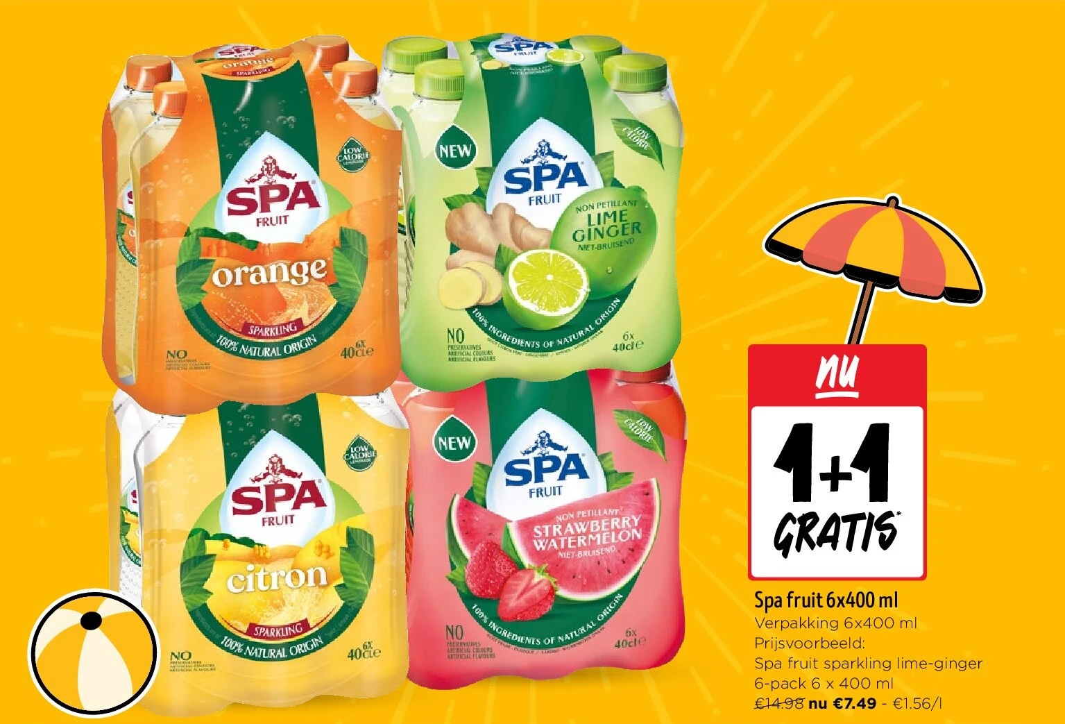 Spa fruit 6x400 ml