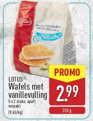 Wafels met vanillevulling
