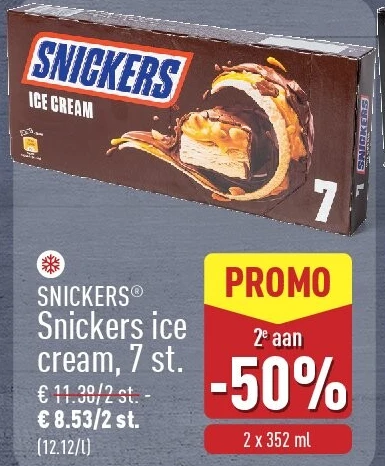 Snickers ice cream, 7st.