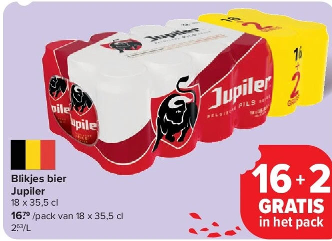 Blikjes bier Jupiler