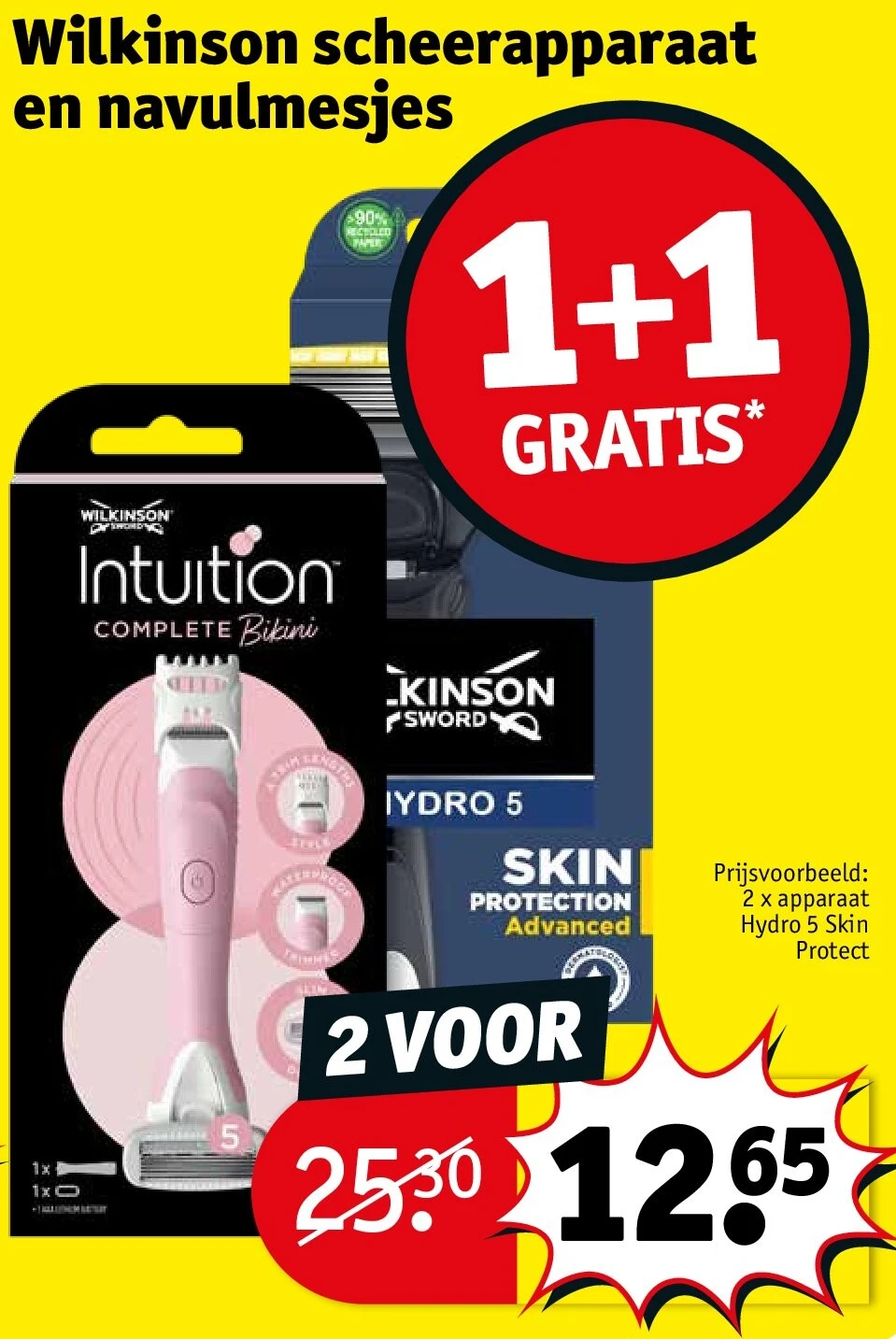 Wilkinson scheerapparaat en navulmesjes