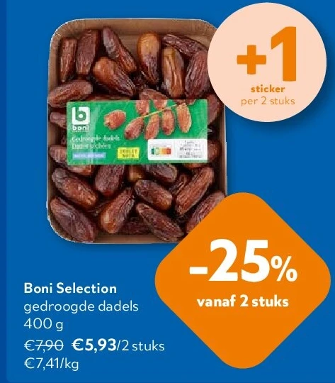 Boni Selection gedroogde dadels 400 g