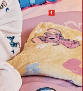 Dekbedovertrek + 1 sloop Stitch - 140 x 200 cm,