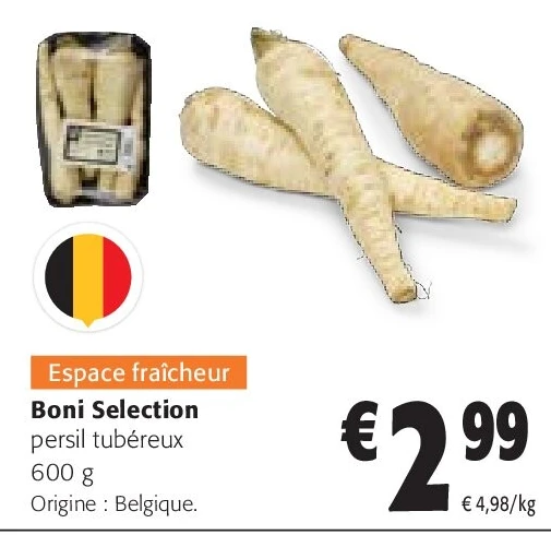 Boni Selection persil tubéreux 600 g