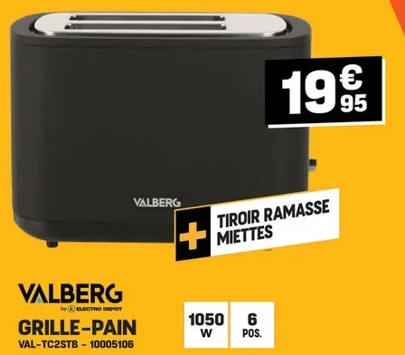 GRILLE-PAIN VAL-TC2STB