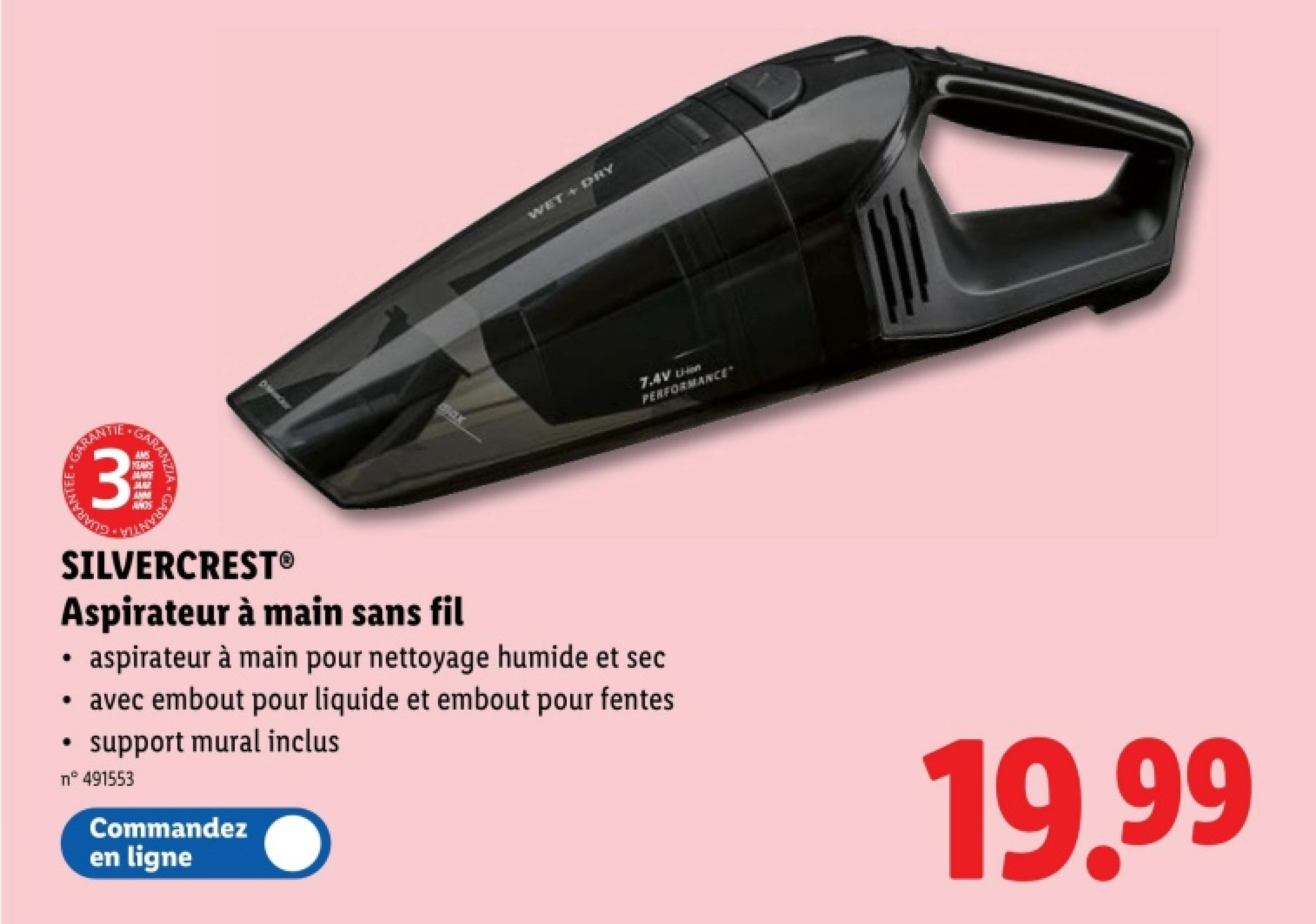 Aspirateur à main sans fil