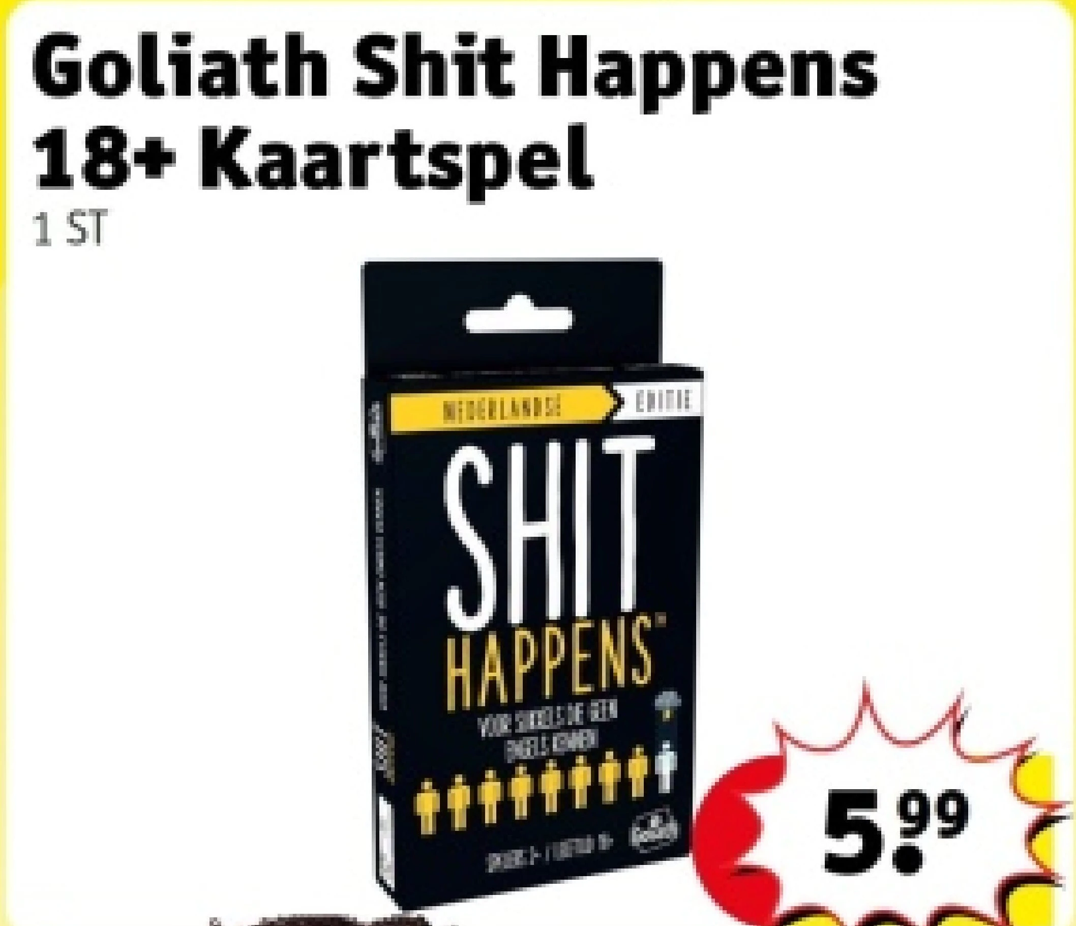 Goliath Shit Happens 18+ Kaartspel