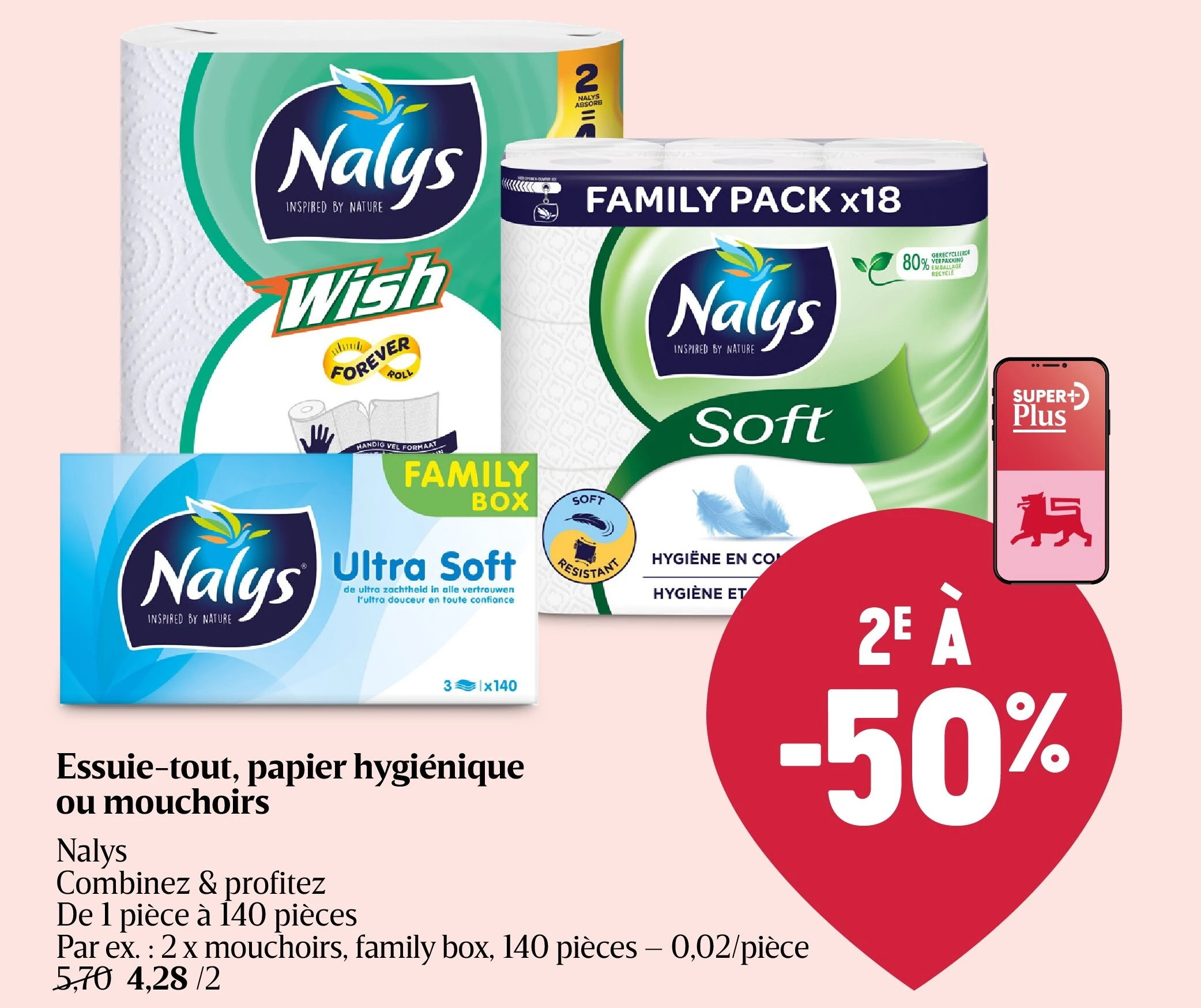 Essuie-tout, papier hygiénique ou mouchoirs