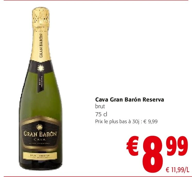 Cava Gran Barón Reserva brut 75 cl