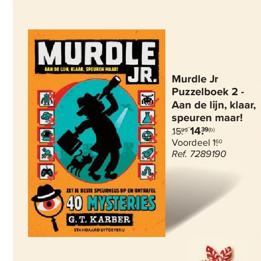 Murdle Jr Puzzelboek 2 - Aan de lijn, klaar, speuren maar!