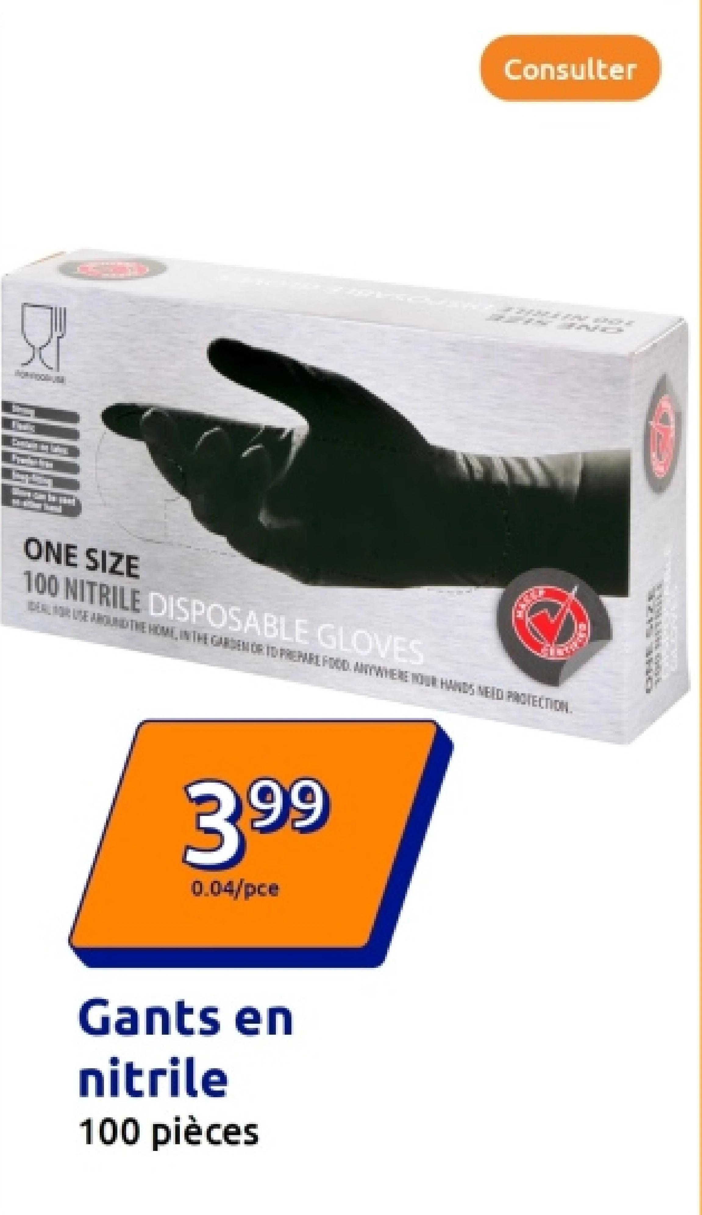 Gants en nitrile