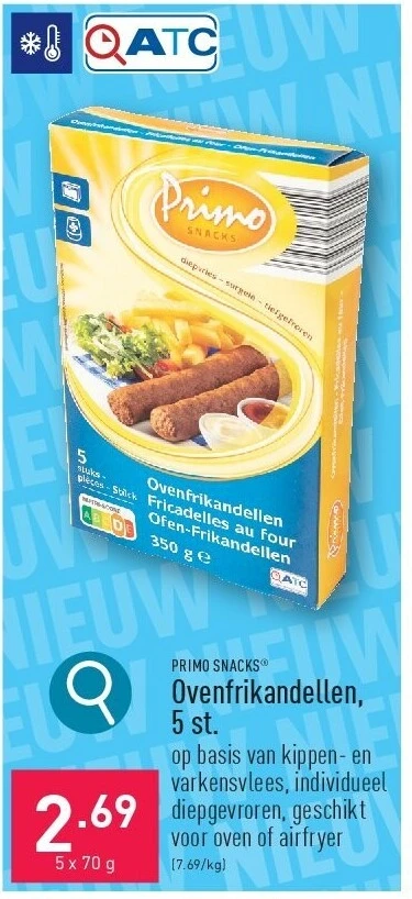 Ovenfrikandellen, 5st.