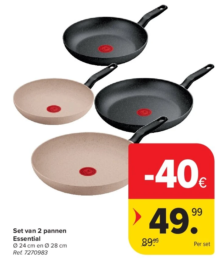 Set van 2 pannen Essential